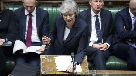 Die britische Premierministerin Theresa May in dieser Woche im Unterhaus.