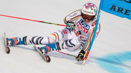 Am Titel vorbeigeschrammt. Viktoria Rebensburg verpasste die Goldmedaille beim Riesenslalom in Are knapp. Sie wurde Zweite. 