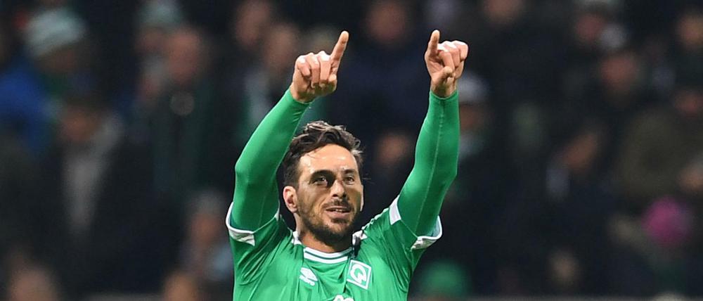 Er kann es einfach immer noch: Mit 40 Jahren trifft Claudio Pizarro zum 1:1 gegen die Hertha.