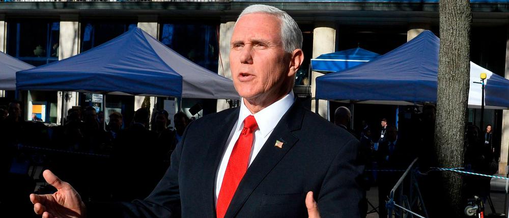 "Amerika führt wieder": Nach den Worten von US-Vizepräsident Mike Pence erlebt die Welt eine neue Phase amerikanischer Stärke.