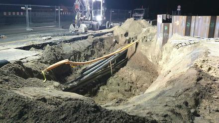 Ein Blick auf die Baustelle.