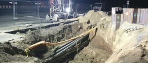 Ein Blick auf die Baustelle.