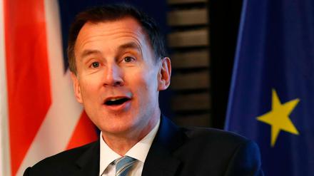 Der britische Außenminister Jeremy Hunt bei seiner Rede vor der Konrad-Adenauer-Stiftung.