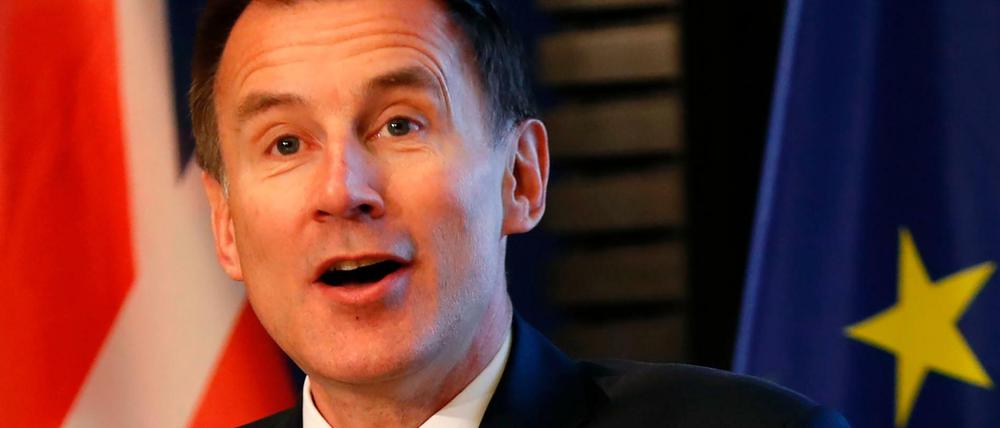 Der britische Außenminister Jeremy Hunt bei seiner Rede vor der Konrad-Adenauer-Stiftung.