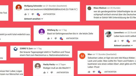 Kostprobe von Youtube-Kommentaren.