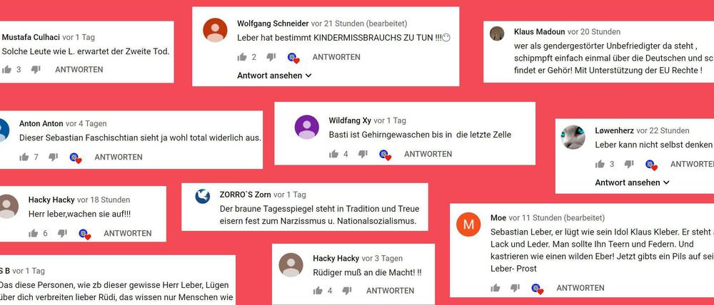Kostprobe von Youtube-Kommentaren.