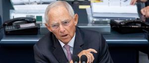 Bundestagspräsident Wolfgang Schäuble (CDU).