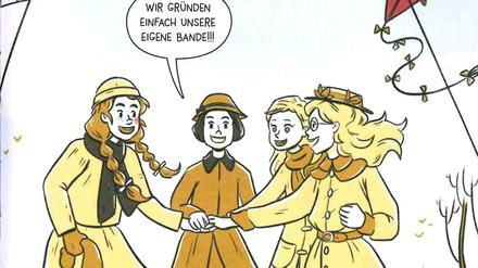 Mädchen-Power: Eine Szene aus „Frankfurt 1918 – Heraus aus der Finsternis“. 