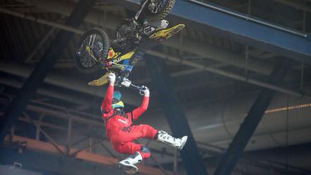 Akrobatisch. Kai Haase bei Night of the Jumps.