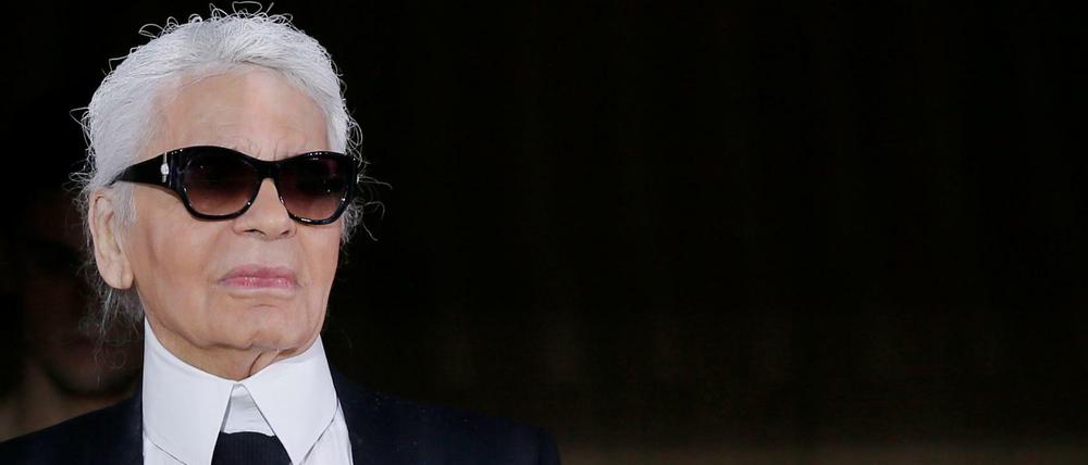 Karl Lagerfeld, bei einer Modenschau im Jahr 2016.