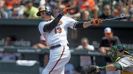 Manny Machado spielt seit 2012 in der MLB, bis 2018 tat er das für die Baltimore Orioles. Im vergangenen Sommer wechselte er zu den Los Angeles Dodgers, zur neuen Saison trägt er die Uniform der San Diego Padres.