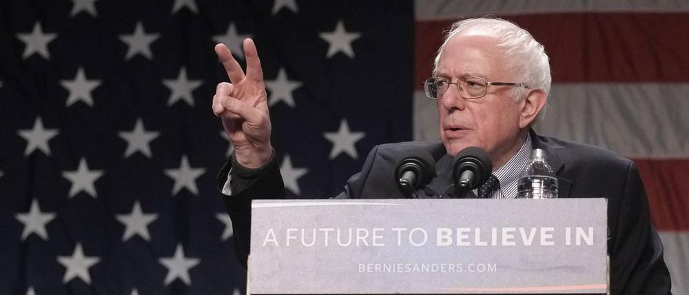 Noch einmal: Bernie Sanders, hier im Vorwahlkampf 2016, versucht wieder, Präsidentschaftskandidat der Demokraten zu werden.