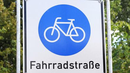 Verkehrsschild "Fahrradstraße".