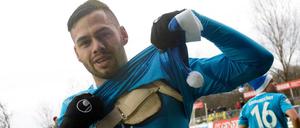 Das ist das Ding. Daniel Engelbrecht mit seinem Defibrillator - das war 2014.