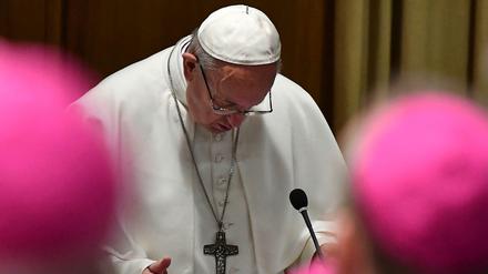 „Auf unserem Treffen lastet das Gewicht der pastoralen und kirchlichen Verantwortung", sagte Papst Franziskus zum Beginn des Krisengipfels im Vatikan.