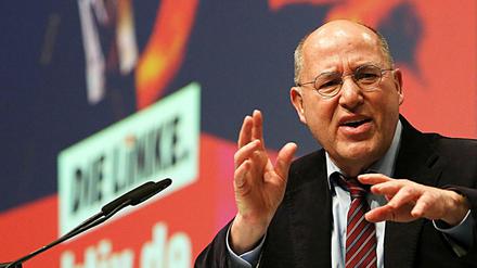 Als Vorsitzender der Europäischen Linken sprach Gregor Gysi am Samstag auf dem Parteitag in Bonn.