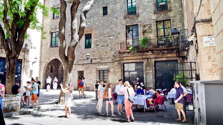 Schauplatz. Auf der Plaça Sant Felip Neri wurde der Film „Das Parfum“ gedreht.