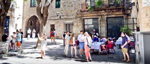 Schauplatz. Auf der Plaça Sant Felip Neri wurde der Film „Das Parfum“ gedreht.