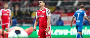 Bedient. Manuel Schmiedebach war mit der Leistung seiner Unioner unzufrieden.