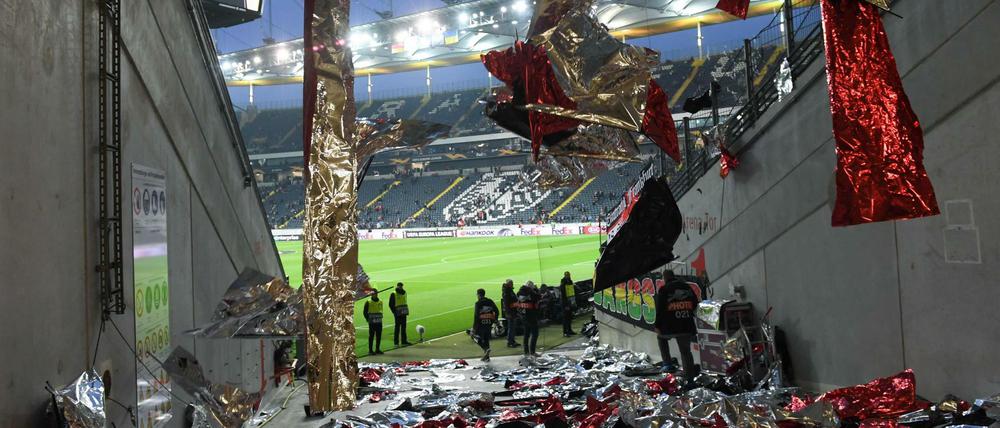 Nutzlos. Der Polizeieinsatz rund um die Frankfurter Choreo sorgt für Diskussionen.