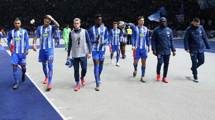 Geschlagen: Im DFB-Pokal verloren die Hertha knapp gegen Bayern. Gelingt am Samstag die Revanche?