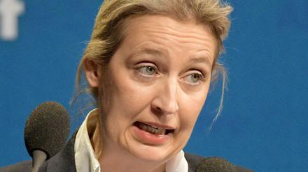 Die AfD-Bundestagsfraktionsvorsitzende Alice Weidel