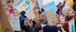 Auch am kommenden Freitag wird mit einer so großen Teilnahme wie hier im Januar bei der Schülerdemonstration in Berlin gerechnet. 