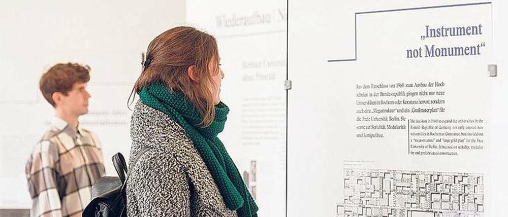 Campus Dahlem: der Gebäudekomplex Rost- und Silberlaube. 