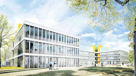 Lichtdurchflutet und modern wird sich das Gebäude in der Takustraße 3 nach der Sanierung präsentieren. 