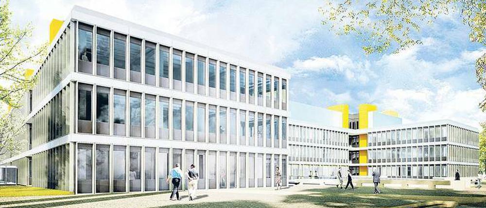 Lichtdurchflutet und modern wird sich das Gebäude in der Takustraße 3 nach der Sanierung präsentieren.
