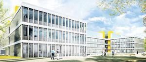 Lichtdurchflutet und modern wird sich das Gebäude in der Takustraße 3 nach der Sanierung präsentieren. 