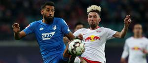 Mit Rückenwind: Kerem Demirbay (links) und Leipzigs Kevin Kampl.