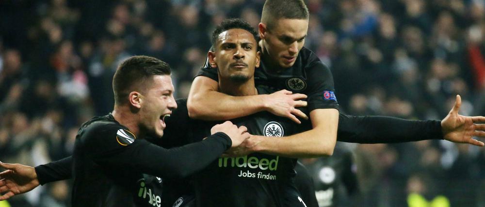 Kongenial. Sebastian Haller schoss die Eintracht fast im Alleingang weiter.