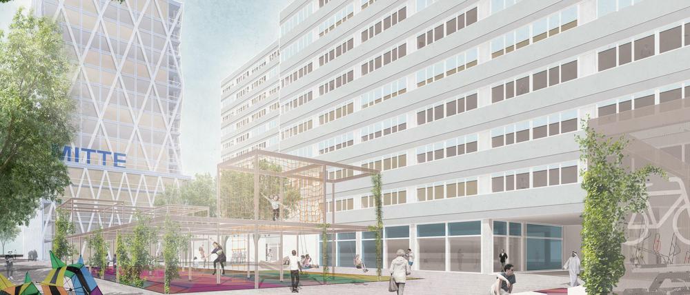 An der Otto-Braun-Straße entsteht ein "Aktivitätenband" für Sport- und Freizeitnutzung.