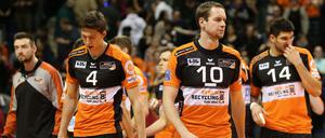 Sebastian Kühner (Nummer 10) und seine Teamkollegen verabschieden sich aus der Champions League.