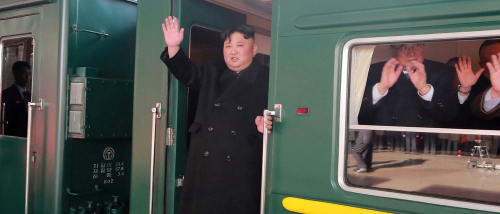 Kim Jong Un auf einem Bild der staatlichen Nachrichtenagentur KCNA