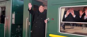 Kim Jong Un auf einem Bild der staatlichen Nachrichtenagentur KCNA