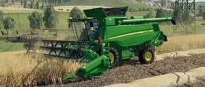 Täuschend echt: Wer einmal mit dem Mähdrescher seine Felder beackern möchte, muss nicht raus aufs Land: Es genügt ein Computerspiel.