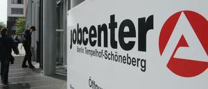Das Jobcenter Tempelhof-Schöneberg in Berlin. 
