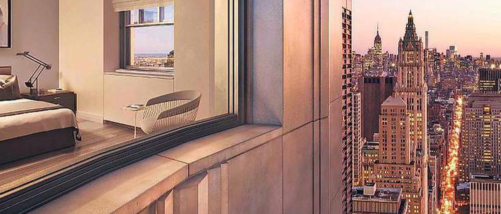 Ganz oben ankommen ist, wer es bis ins Penthouse des "One Wall Street" schafft.