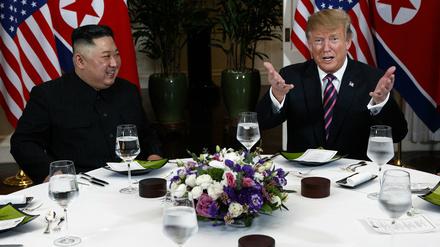 US-Präsident Donald Trump und Nordkoreas Machthaber Kim Jong Un. 