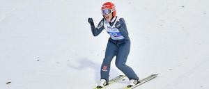 Es muss nicht immer Gold sein. Auch Silber löste bei Katharina Althaus große Freude aus.