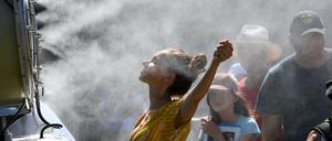 Abkühlung bei den Australien Open: In Down Under ist es extrem heiß.