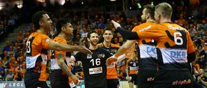 Grund zur Freude. Die BR Volleys finden spät in dieser Saison doch noch zu ihrer Topform.