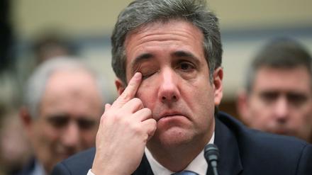 Echte Reue? Michael Cohen kämpft bei seiner Kongress-Anhörung mit den Tränen.