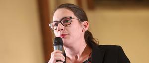 Annalena Schmidt beim Bürgerforum am 8. Februar 2019 in der Maria-und-Martha-Kirche.