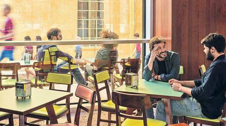 Wes Anderson entwarf die Bar Luce in der Fondazione Prada.
