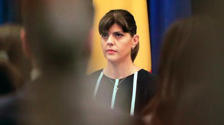 Die frühere Chefin der Bukarester Anti-Korruptionsbehörde, Laura Kövesi.