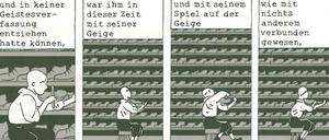 Wieder und wieder: Eine Doppelseite aus „Die Ursache“ (für Komplettansicht auf Kreuz-Symbol klicken).
