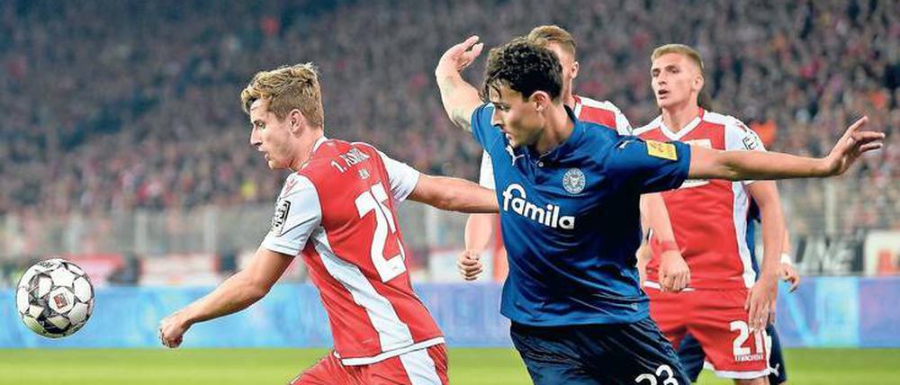 Fokussiert. Christopher Lenz (l.) hofft auf einen Einsatz beim Ex-Klub.